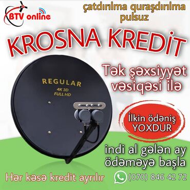 krosna antena: Peyk antenalarının quraşdırılması | Quraşdırılma | Kredit, Zəmanət