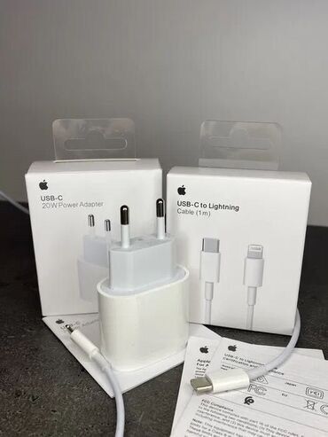 переходник для наушников айфон оригинал: Сетевой адаптер Apple USB‑C 20W + кабель USB‑C — Lightning (1 м) -