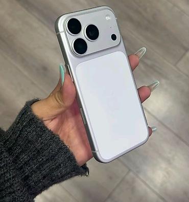 iphone 20 pro max: IPhone 17 Pro, 256 GB, Matte Silver, Barmaq izi, Simsiz şarj, Face ID — 3