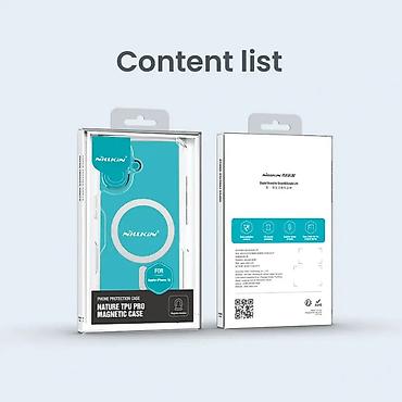 Maske i futrole za telefone: Maska Nillkin Nature Pro Magnetic za iPhone 16 6.1 transparent. Uz — 15