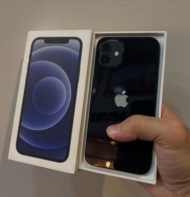 rəsmi 12: IPhone 12, 128 GB, Black Titanium, Zəmanət, Kredit, Barmaq izi