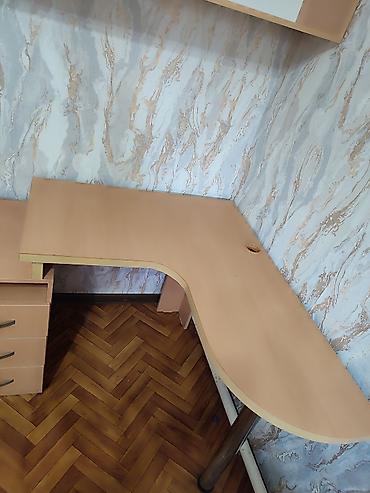 table study: Угловой рабочий комплект мебели для кабинета/детской. б/у Состав и — 3