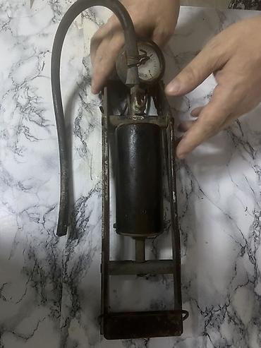 air pump: Ножной насос с манометром. Металлический механический насос для — 4