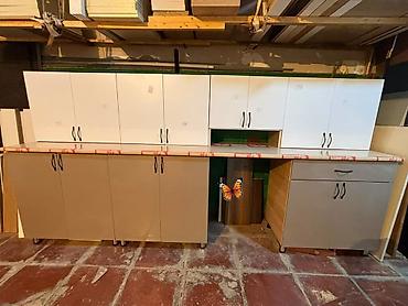 Mətbəx mebeli dəsti - Ölçü: 303 sm - Rəng və dizayn: Üst şkaflar ağ lalafo.az -da Mətbəx mebeli dəsti - Ölçü: 303 sm - Rəng və dizayn: Üst şkaflar ağ