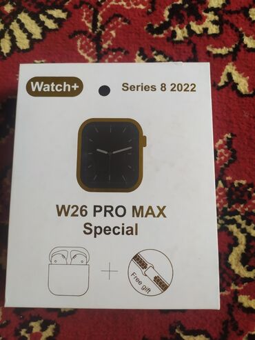часы бу купить: 2в одном, часы "W26, special pro max" и наушнки "Airpods"