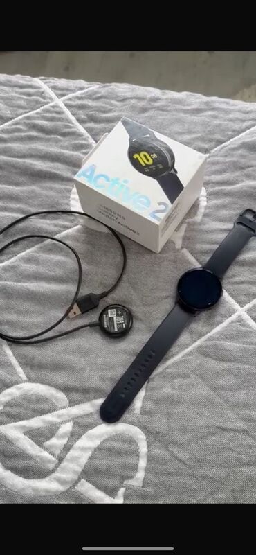 watch active: Оригинальные Samsung Galaxy watch, active 2. Aqua black цвет