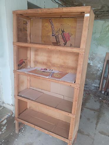 Rəflər: Taxta rəf şkafı - Material: taxta karkas və faner lövhələr - 4 açıq — 1