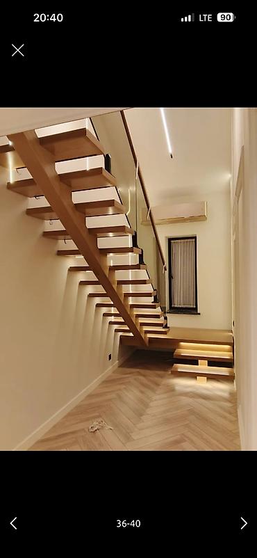 Деревянные лестницы: Деревянная лестница Для дома, Бесплатная доставка, Вид дерева: Лиственница, Форма лестницы: Прямая, Стиль: Лофт — 12