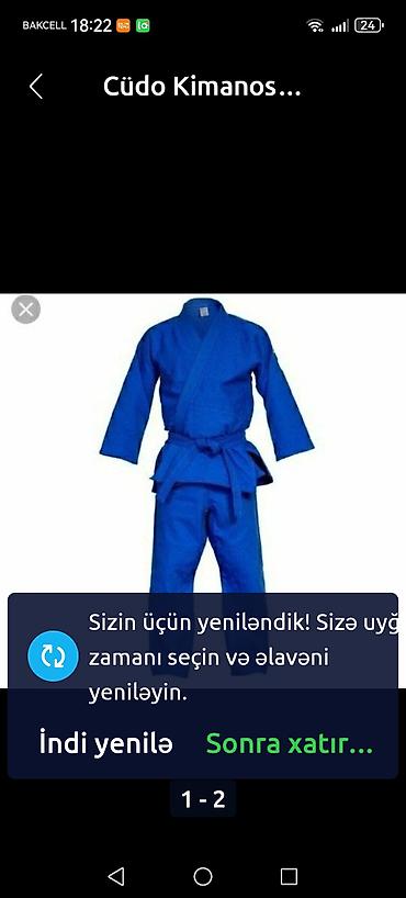 adidas idman geyimleri: Cüdo paltarı satılır 20 azn az istifade edilib — 1
