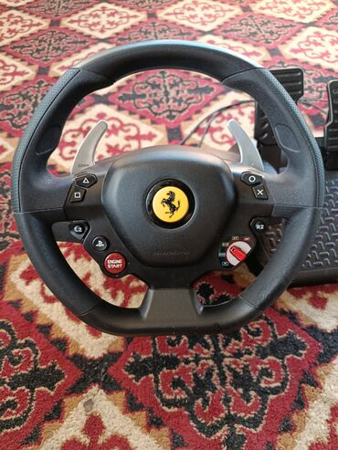 Другие игры и приставки: Продам руль + пидали THRUSTMASTER T80 от машины Fareri 488 Edition