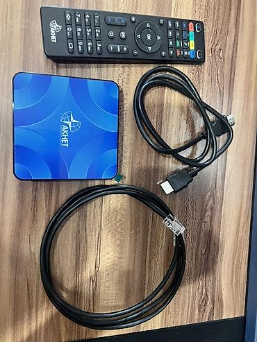 hub usb: ТВ-приставка AKHET с пультом и комплектом кабелей. Состояние — 1