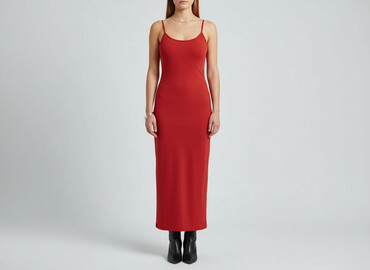 sukienki wieczorowa midi czerwona: Women`s dress, size S