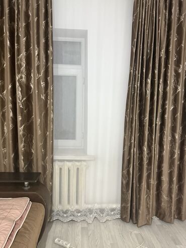 уголь пыл: Комплект штор, С тюлем в комплекте, Готовое изделие, Для спальни