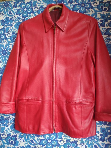 красная кожаная куртка мужская: Кожаная куртка