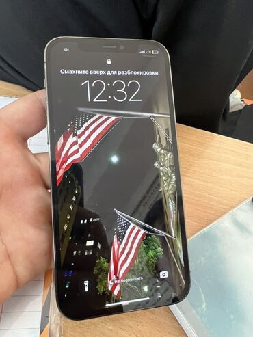 Apple iPhone: IPhone 12 Pro, Б/у, 128 ГБ, Графит, Наушники, Коробка, 78 % — 1