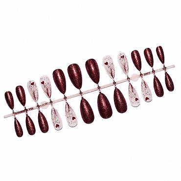 lakovane sandale: Set presovanih noktiju – Nail Art Collection, stil NY-JQ036 - Premium — 3