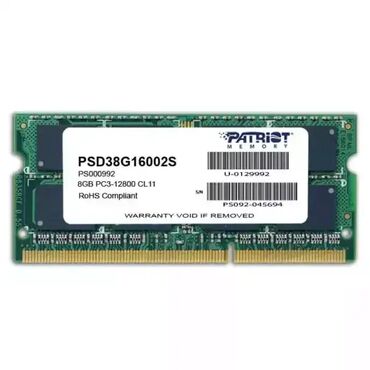 remington kupa za kosu: Brand: Patriot |x|x Model: Memorija SODIMM DDR3 8GB 1600MHZ Patriot