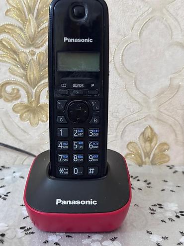 panasonic telefonu: Panasonic simsiz ev telefonu + baza stansiyası Xüsusiyyətlər: - — 2