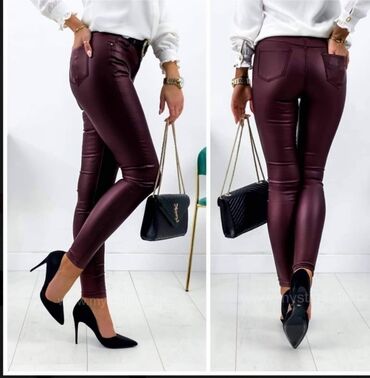 Pantalone: Hit pantalone od eko koze za puniji i vitkiji stas u puno lepih boja - — 19