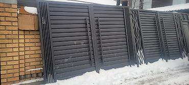 Распашные ворота: Кованые въездные ворота с калиткой - Материал: металл/ковка, сплошное — 49