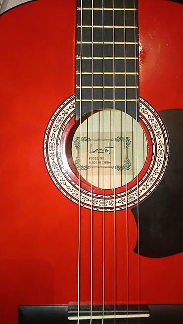Гитары: Классическая гитара Leqat 39 размера (классическая, 6 струн), красный — 4