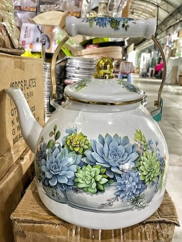 Çaydanlar: Yeni, rəng - Ağ, Çaydan, 3-dən çox l — 4