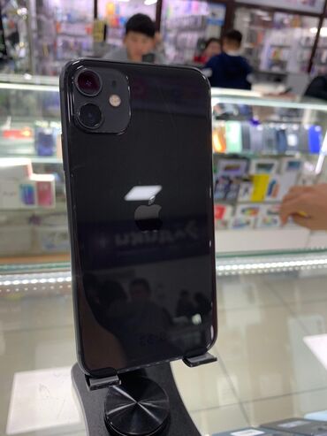 продажа телефонов айфон 6: IPhone 11, Колдонулган, 128 ГБ, Jet Black, Коргоочу айнек, Каптама, Кабель, 100 %
