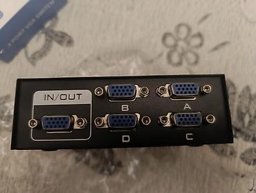 Настольные ПК и комплектующие: Məhsul: 4x1 VGA Switch (4 Port VGA Video Switch, Wide Screen) Təsvir — 2