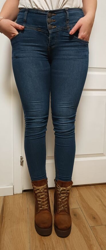 farmerki pantalone: Farmerice Terranova, rastegljive, skinny S veličina