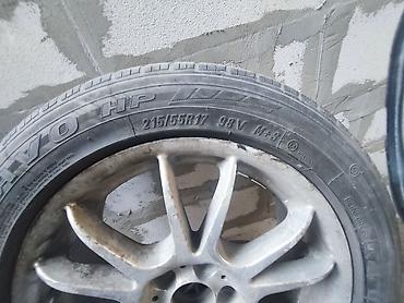 215 55 17r: Комплект из 4 легкосплавных дисков с шинами. Характеристики шин: - — 4