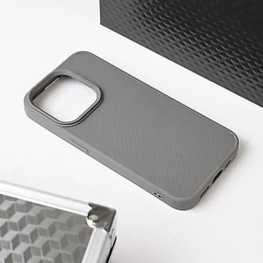 Maske i futrole za telefone: Maska Magsafe Kevlar za iPhone 13 Pro 6.1 siva. Kataloški broj — 9