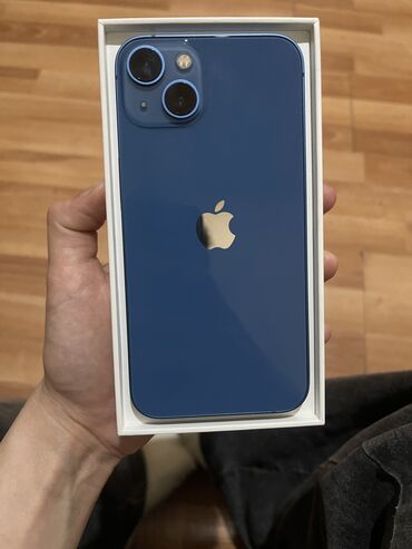 Apple iPhone: IPhone 13, 128 GB, Göy, Zəmanət, Face ID, Sənədlərlə
