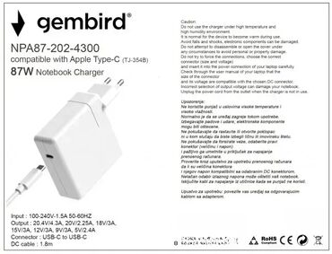 magnetni punjac za telefon: Brand: Gembird |x|x Model: GEMBIRD NPA87-202-4300 (TJ-354B Apple