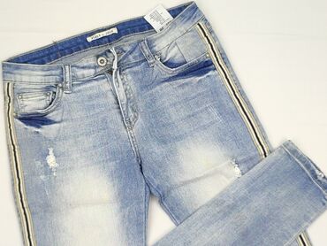 woskowane legginsy z wysokim stanem zara: Place du Jour, Jeansy damskie, rozmiar M