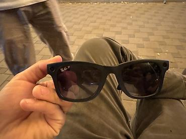 смарт кольцо: Солнцезащитные очки очки, Ray-Ban, Унисекс, Вайфареры, Линзы поляризованные, Б/у — 2