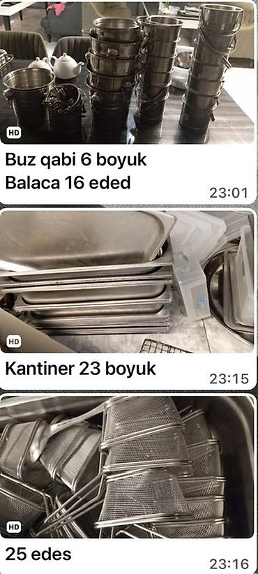Оборудование для ресторанов, кафе: Restoran/bar avadanlıqları dəsti Obyekt bağlanıb hamısını satırıq — 2