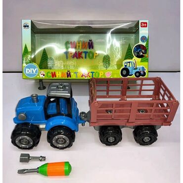 lego china konstruktorları: Göy traktor Синий тракторОсобенности: Синий трактор с коричневым