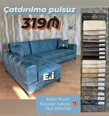 Mebel: Künc divan, Yeni, Açılan, Bazalı