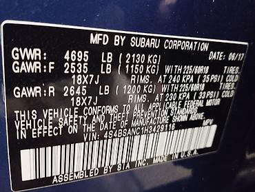 Subaru: Subaru Outback: 2017 г., 2.5 л, Автомат, Бензин, Универсал — 4