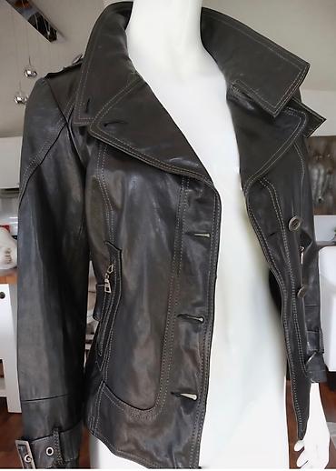 Кожаные куртки: Кожаная куртка, Натуральная кожа, Приталенная модель, M — 7