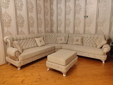 Divan və kreslo dəstləri: Yeni, Künc divan, Pufik, Bazasız, Açılmayan — 3