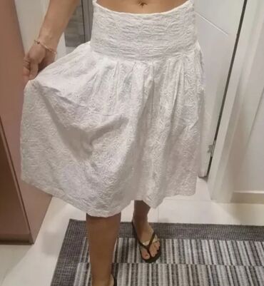 Suknje: S (EU 36), Midi, bоја - Bela — 1