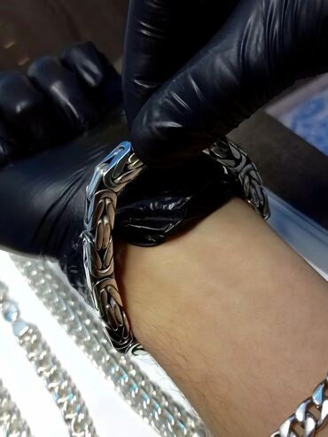 Серебряные браслеты: Серебряный Браслет Арабский Бисмарк 39 грамм 22.5 см Ручная работа — 27