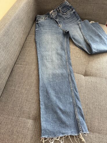 джинсы продам: Джинсы, Палаццо, Zara, Турция, Высокая талия, L (EU 40)