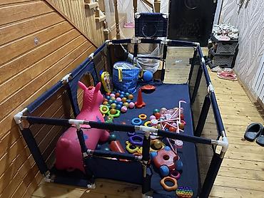körpü mebel: Uşaq oyun maneyi (playpen) – geniş və təhlükəsiz oyun məkanı - Ölçü — 1