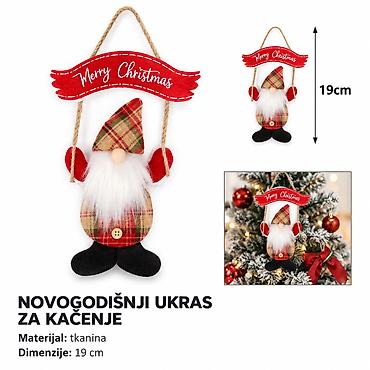 KMT Viseći ukras Deda Mraz od tkanine 2905251 - Brend: Kmt style -