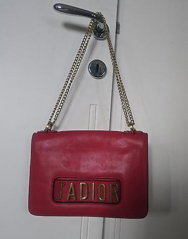 Torbe: Christin Dior J'adore kozna torba. J'ADIOR Shoulder Bag, crvena — 6