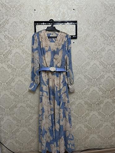 Повседневное платье, Турция, Длинная модель, Шифон, На запах, L, XL, 2XL