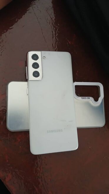 зарядник для макбук: Samsung Galaxy S21 5G, Б/у, 256 ГБ, цвет - Белый, 1 SIM, 2 SIM