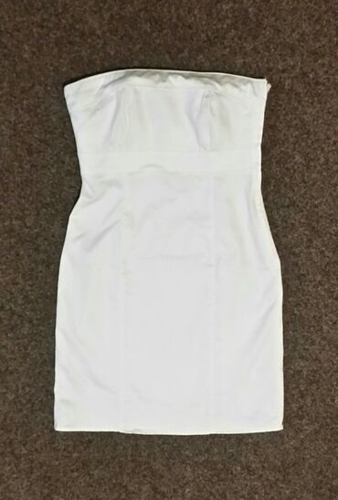 uska haljina iznad kolena: H&M S (EU 36), color - White, Other style, Without sleeves